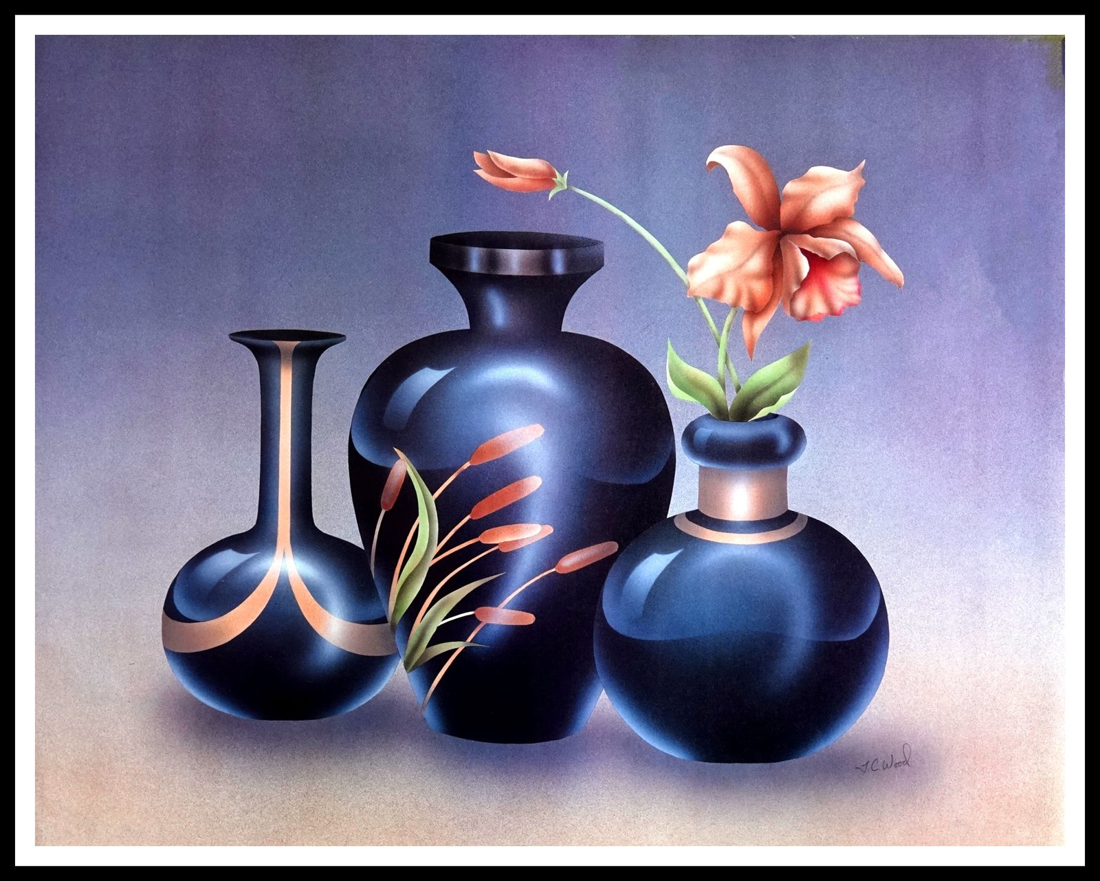 AK U6220 Orchid & Vases